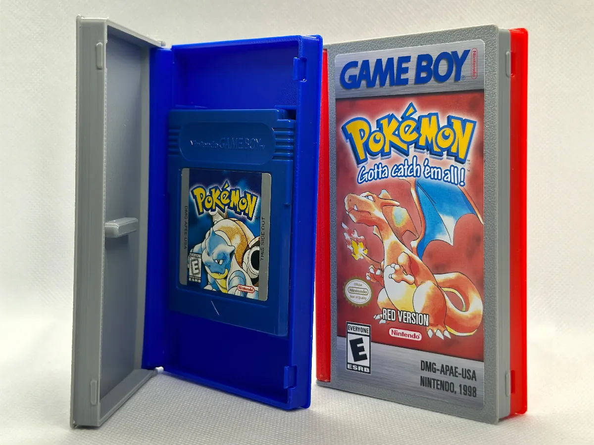 Two 3D-printed cassette-style cases