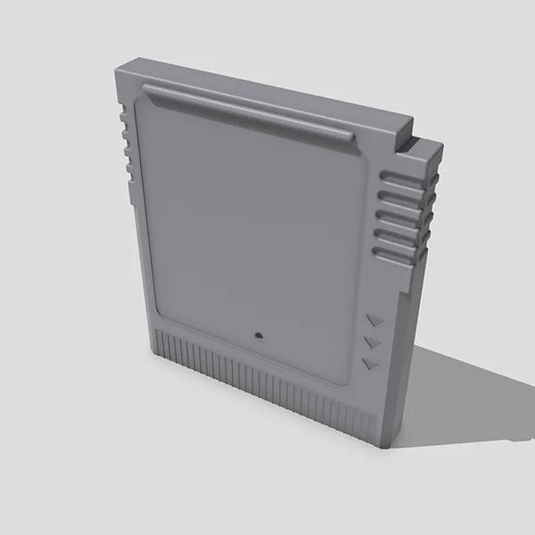 A gray 3D render of the Dingus Game Kart shell at an angle